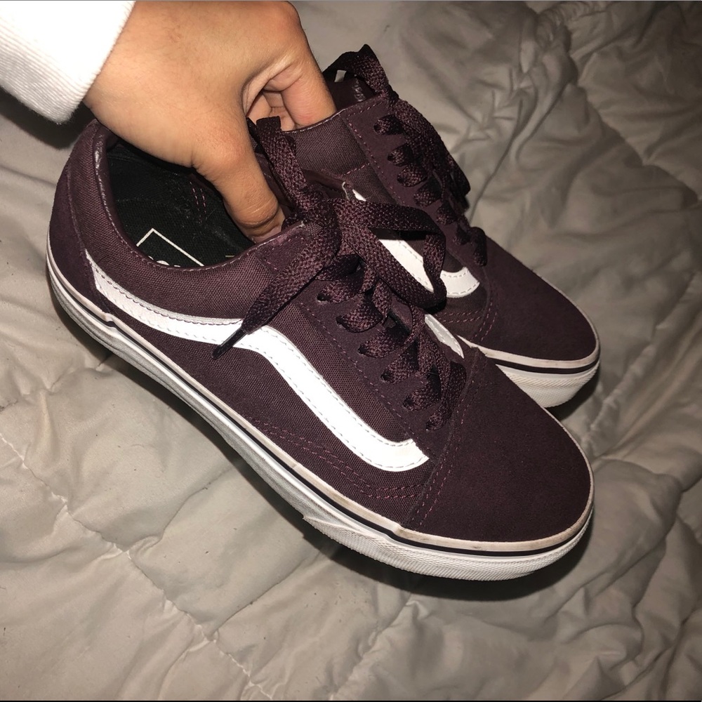 Maroon Old Skool Vans - Size 5 (EUC)